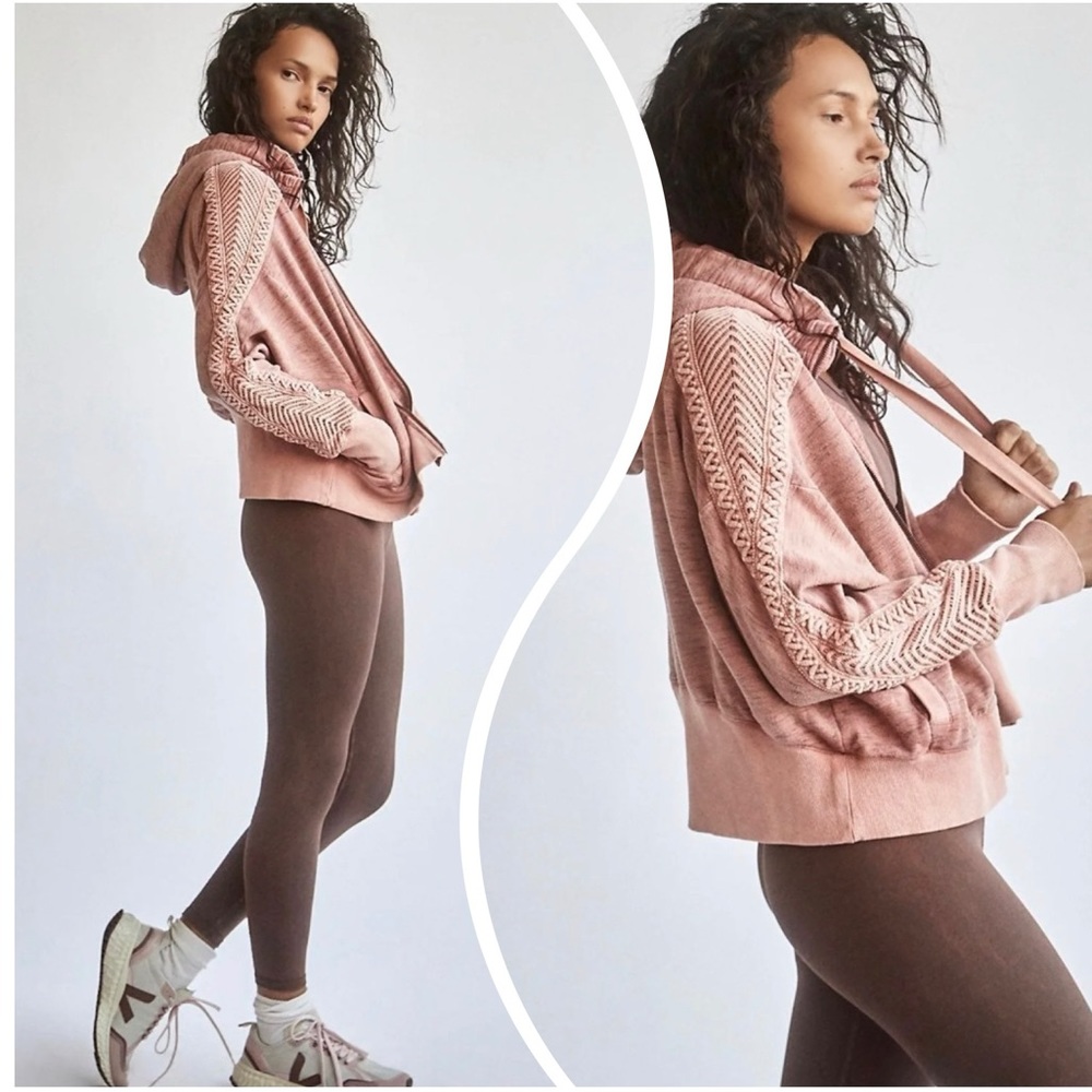 NWT. Free People - Mountain High Cable Hoodie - Picture 10 of 16